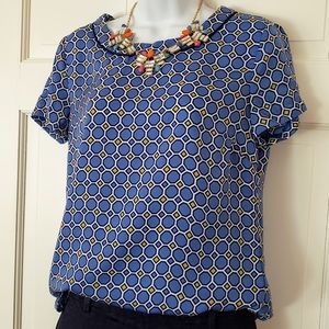 Banana Republic Dress Work Top Blue Sz 4